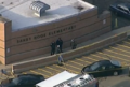 A photo of the police at the Sandy Hook Elementary School shortly after the Sandy Hook Elementary School Shooting Ended.