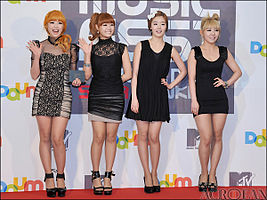 From left: Sunhwa, Hyosung, Jieun, Zinger