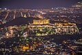 View of the Acropolis at night