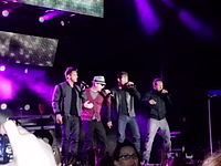 98 Degrees performing at Mixtape Festival in August 2012