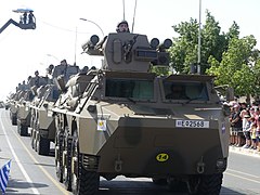 VAB-VCACs of the Cypriot National Guard during a parade in Nicosia.