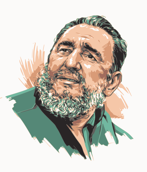 File:Fidel Castro green.svg