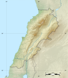 Location map/data/Lebanon在黎巴嫩的位置