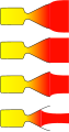 Image 15The four expansion regimes of a de Laval nozzle:• under-expanded• perfectly expanded• over-expanded• grossly over-expanded (from Rocket engine)