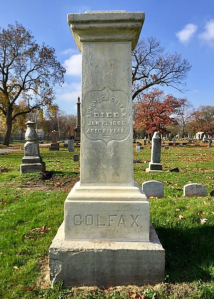 File:Schuyler Colfax gravesite.jpg