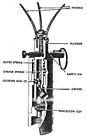 Fuze for a German S-mine, which would be screwed into the fuze well on the mine