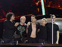 Depeche Mode performing in 2006.