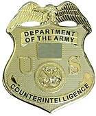 Counterintelligence Special Agent Badge