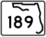 State Road 189 marker