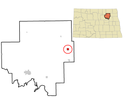 Location of Lawton, North Dakota