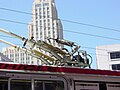 Image 195Pole bases with springs and pneumatic pole lowering cylinders (from Trolleybus)