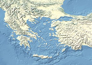 Parium is located in The Aegean Sea area