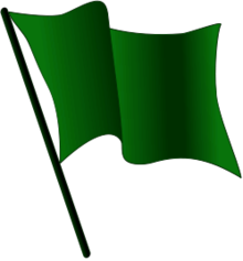 Dark green flag waving.png