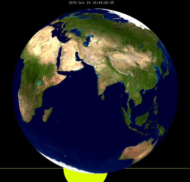 Archivo:Lunar eclipse from moon-2070Oct19.png