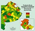 Producto Bruto Geográfico industrial per capita.