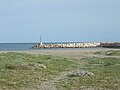 Playa y faro de Sotogrande.