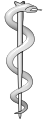 Rod of asclepius 3d.svg