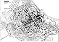 Figure-ground diagram of a European town (1819)