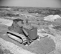 A D7 armoured bulldozer