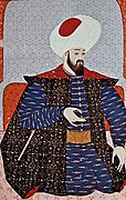 Ottoman miniature painting of Osman I, founder of the Ottoman Empire. Located at Topkapı Sarayı Müzesi, Istanbul.