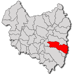 Location of Covasna