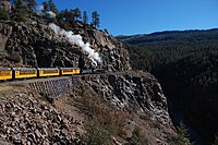 On the Highline above the Animas Canyon on October 25, 2012