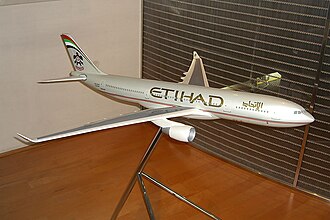 Etihad Airways aircraft model