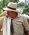 An actor plays Juan Valdez at the National Coffee Park in Montenegro, Colombia.