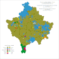 Ethnic structure of Kosovo and Metohija by settlements 1971.