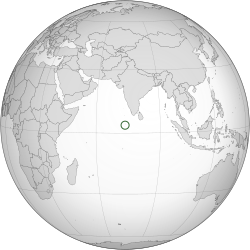 Location of Suvadive Islands