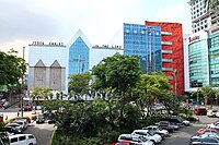 The National Book Store Superbranch, along with the former Quezon Theater (2012)