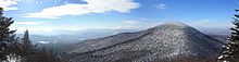 A panoramic view of the Catskills from Blackhead Mountain.