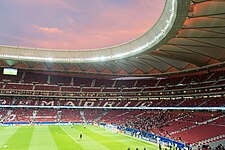 Interior of the stadium from the west stand in 2017