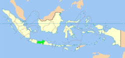 Location of Central Java in Indonesia