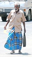 A Sri Lankan man wearing a sarong.