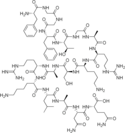 Chemical structure of Nociceptin.