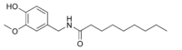 Chemical structure of nonivamide