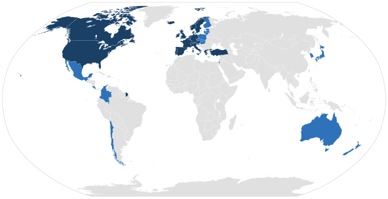 Archivo:OECD member states map.svg