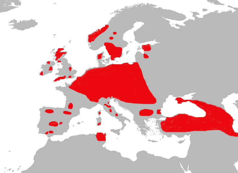 Файл:Range Map Cervus elaphus.png