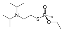 Skeletal formula of the S enantiomer of VX