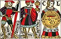 Image 11Deck celebrating the union of Brittany and France with Spanish suits but has queens instead of knights (Antoine de Logiriera of Toulouse, c. 1500). (from French-suited playing cards)