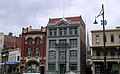 A diverse range of pre-war building styles at Charing Cross