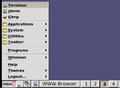 IceWM's Start Menu is intended to resemble that of Windows 95.