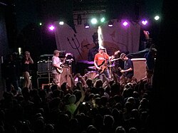 Modern Baseball performing at Greene Street Club in Greensboro, North Carolina, on April 10, 2014