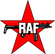 The West German communist militant group Red Army Faction (RAF) depicted the MP5 in their insignia, shown here.[192]