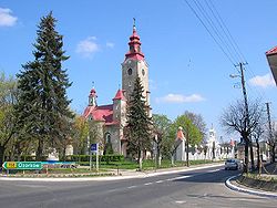 Church in the centre of the town