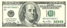 Obverse of a Series 2006A $100 note