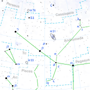 Constelación de Andrómeda, perteneciente a Shun.
