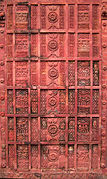 Bengali Islamic terracotta on a 17th-century mosque in Tangail, Bangladesh