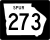 State Route 273 Spur marker